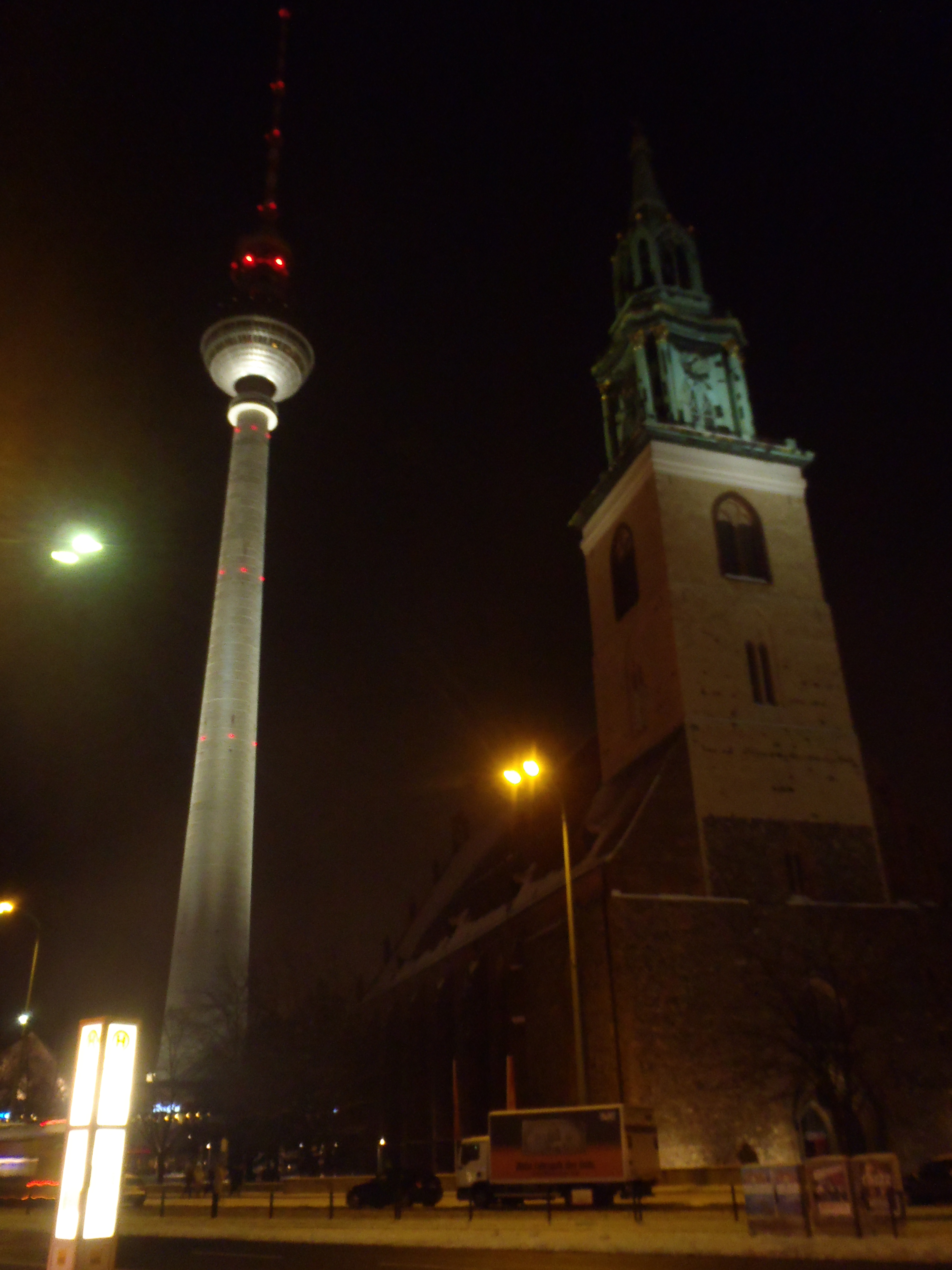 Alexanderplatz at night